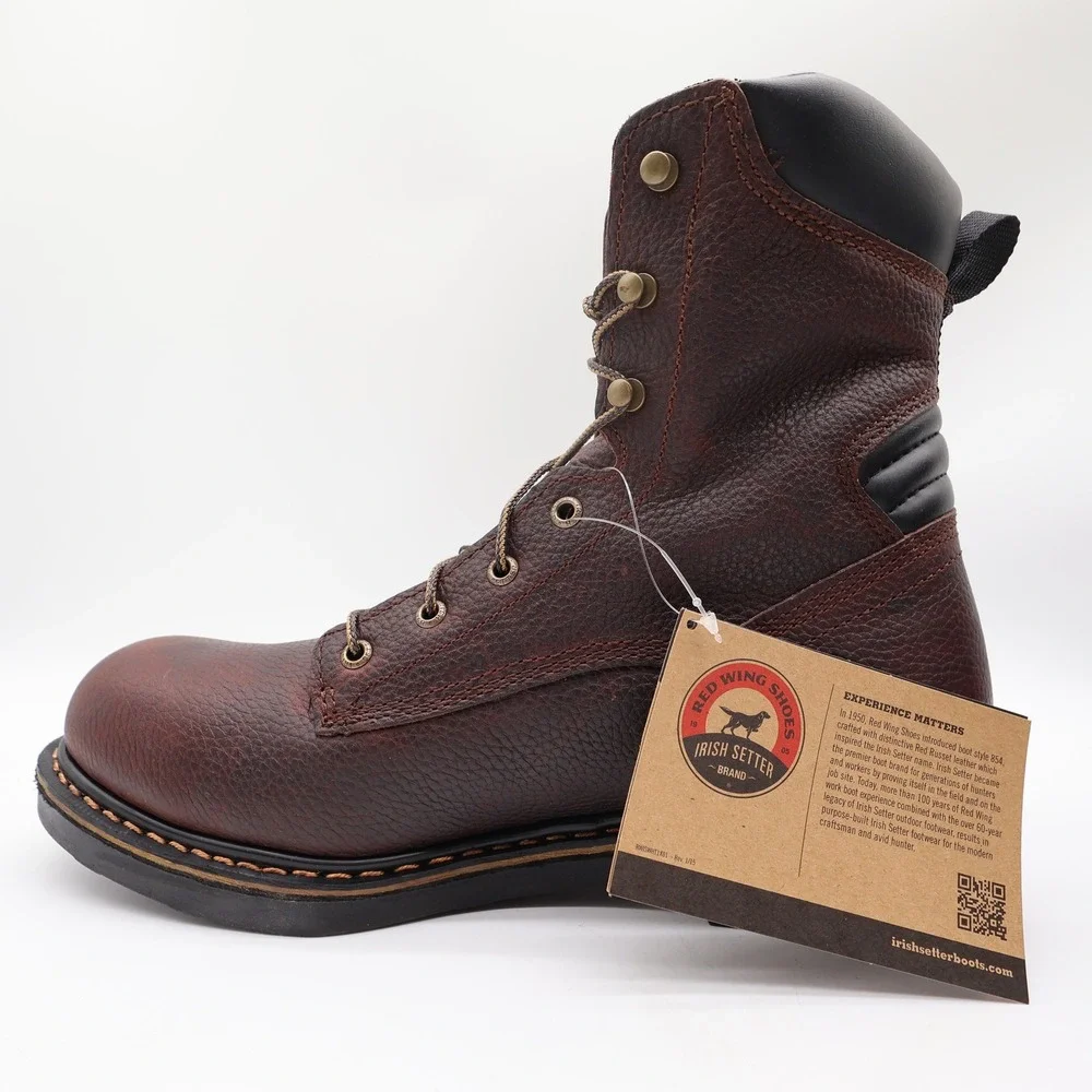 Irish Setter Work Boots Mens 12 D Farmington Leather Soft Toe 83803 NIB